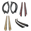 90-3598-90 T-Top Weatherstrip Set with Rubber Drip Edge, Pontiac Firebird, Chevy Camaro - image 1