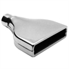 Chrome Stainless Steel Exhaust Tip Straight Cut Rectangular 2" x 8" - image 1
