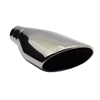Chrome Stainless Steel Exhaust Tip Oval Side Angle 3.75" x 6.25" - image 1