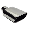 Chrome Stainless Steel Exhaust Tip Oval Angle 3.5" x 5.5" - image 1