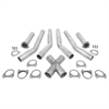 Aluminized Stamped X-Pipe Kit 3" to 3" Dual Pipes - image 1