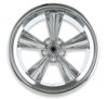 5 Spoke Rear Wheel, Size: 20x10", Bolt Pattern: 5x5", Backspace: 5.5" [Polished] - image 3