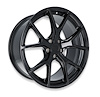 Split-Spoke Front Wheel, Size: 20x9.5", Bolt Pattern: 5x4.5", Backspace: 6.63" [Semi Gloss Black] - image 1