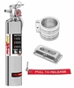 MaxOut Dry Chemical Fire Extinguisher Kit Chrome 2.5-lb bottle - image 1