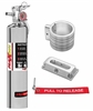 MaxOut Dry Chemical Fire Extinguisher Kit Chrome 2.5-lb bottle - image 1