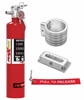 MaxOut Dry Chemical Fire Extinguisher Kit Red 2.5-lb bottle - image 1