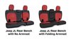B043-02 Rear Seat Cover, 18-22 Wrangler JL 4-Door Exc. 4XE; w/o Fold Down Arm Rest [Black] - image 2