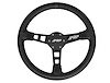 G110 Deep Dish Leather Steering Wheel [Black] - image 1