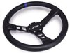 G111 Deep Dish Leather Steering Wheel [Blue] - image 3