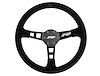 G120 Deep Dish Suede Steering Wheel [Black] - image 1