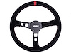 G123 Deep Dish Suede Steering Wheel [Red] - image 1