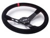 G123 Deep Dish Suede Steering Wheel [Red] - image 2