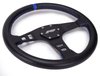 G211 Flat Leather Steering Wheel [Blue] - image 2