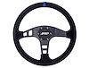 G221 Flat Suede Steering Wheel [Blue] - image 1