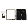 Shifter Super Boot and Chrome Trim Plate for Large Shifter Tunnel Openings [Chrome Plate and Rubber] - image 1