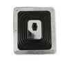 Shifter Super Boot and Chrome Trim Plate for Large Shifter Tunnel Openings [Chrome Plate and Rubber] - image 3