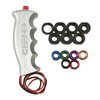 Universal Pistol Grip Shift Handle with 12V Switch for SAE and Metric Shift Sticks [Clear Anodized Billet Aluminum] - image 2