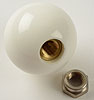 White Classic Shifter Knob 5-Speed - image 2