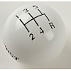 White Replacement Shifter Knob Pattern: 5-Speed - image 1