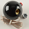 Black Sidewinder Shifter Knob Plastic Ball with Hurst Logo - image 2