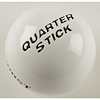 White Replacement Shifter Knob Plastic Ball with Quarter Stick and Hurst Names - image 1