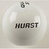 White Replacement Shifter Knob Plastic Ball with Quarter Stick and Hurst Names - image 2