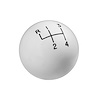 White Classic Shifter Knob 4-Speed - image 1