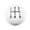 White Classic Shifter Knob 5-Speed - image 2