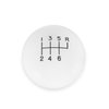 White Classic Shifter Knob 6-Speed - image 2