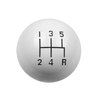 Shift Knob with 5-Speed Lower Right Reverse Pattern for 3/8-16 Threaded Sticks [White] - image 2