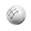 Shift Knob with 5-Speed Lower Right Reverse Pattern for 3/8-16 Threaded Sticks [White] - image 3