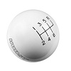White Classic Shifter Knob 6-Speed with Reverse on Right/Forward/Up