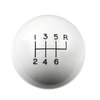 White Classic Shifter Knob 6-Speed with Reverse on Right/Forward/Up - image 2