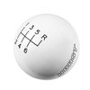 White Classic Shifter Knob 6-Speed with Reverse on Right/Forward/Up - image 3
