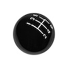 Shift Knob with 5-Speed Lower Right Reverse Pattern for 3/8-16 Threaded Sticks [Black]