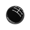 Shift Knob with 5-Speed Pattern for 3/8-16 Threaded Sticks [Black] - image 1