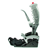 Pistol-Grip Quarter Stick Race Shifter for GM TH250-TH400 Forward Pattern [Clear Anodized Billet Handle] - image 1