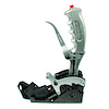 Pistol-Grip Quarter Stick Race Shifter for Ford C4/C6 & Chrysler/AMC Automatics, Reverse Pattern [Clear Anodized Handle] - image 1