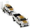 1/64 Scale Diecast Model 2018 Chevrolet 3500 Dually with 2018 Chevrolet Camaro SS and HD Trailer - image 3
