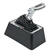 V-Matic 3 Ratchet Shifter for GM, Ford and Mopar 3 and 4-Speed Automatics [Brushed Aluminum T-Handle, Chrome Stick] - image 1