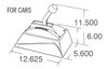 V-Matic 3 Ratchet Shifter for GM, Ford and Mopar 3 and 4-Speed Automatics [Brushed Aluminum T-Handle, Chrome Stick] - image 4