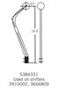 Competition/Plus 4-Speed Shifter for Chevy and GMC 1/2-Ton Pickup with Muncie or Borg Warner T-10 [Chrome Stick, White Knob] - image 2