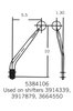 Competition/Plus 4-Speed Shifter for Chevy Camaro/Nova and Pontiac Firebird/Tempest [Natural Aluminum Stick, White Knob] - image 2