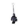 Competition/Plus 4-Speed Shifter for Chevy Corvette and 1982 Camaro/Firebird Torque Tube [Natural Aluminum, White Knob]