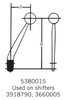 Replacement Shifter Stick for Two-Bolt Attachment Shifters, 8 in. Tall x 3 in. Setback [Chrome] - image 3