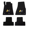 Gold Logo Front / Rear Floor Mat Kit for 2010-2015 Mustang - image 1