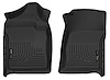 18221 WeatherBeater Front Floor Liners for 2007-2014 Chevrolet and GMC Models [Black] - image 1