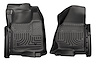 18711 WeatherBeater Front Floor Liners for 2011-2012 Ford F-250 Super Duty and 2011-2012 Ford F-350 Super Duty [Black] - image 1