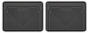 Black Heavy Duty Floor Mats, Fits Various Vehicle Applications