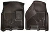 X-act Contour Floor Liner Black 2 pc. Front - image 1